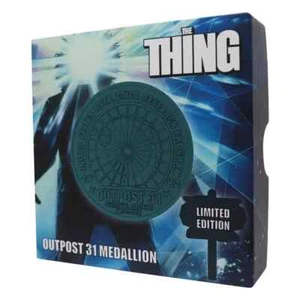 The THING 1982 Outpost 31 MEDALLÓN DE METAL muy grabado edición limitada RARO - Imagen 1 de 7