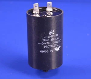 SK Motor Start Run Capacitor 20uF µF mF mFD 370Vac 10KAFC Protected P/N: CP206J3 - Picture 1 of 4