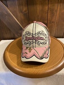 Womens Remington Pink Camo Baseball Hat Embroidered