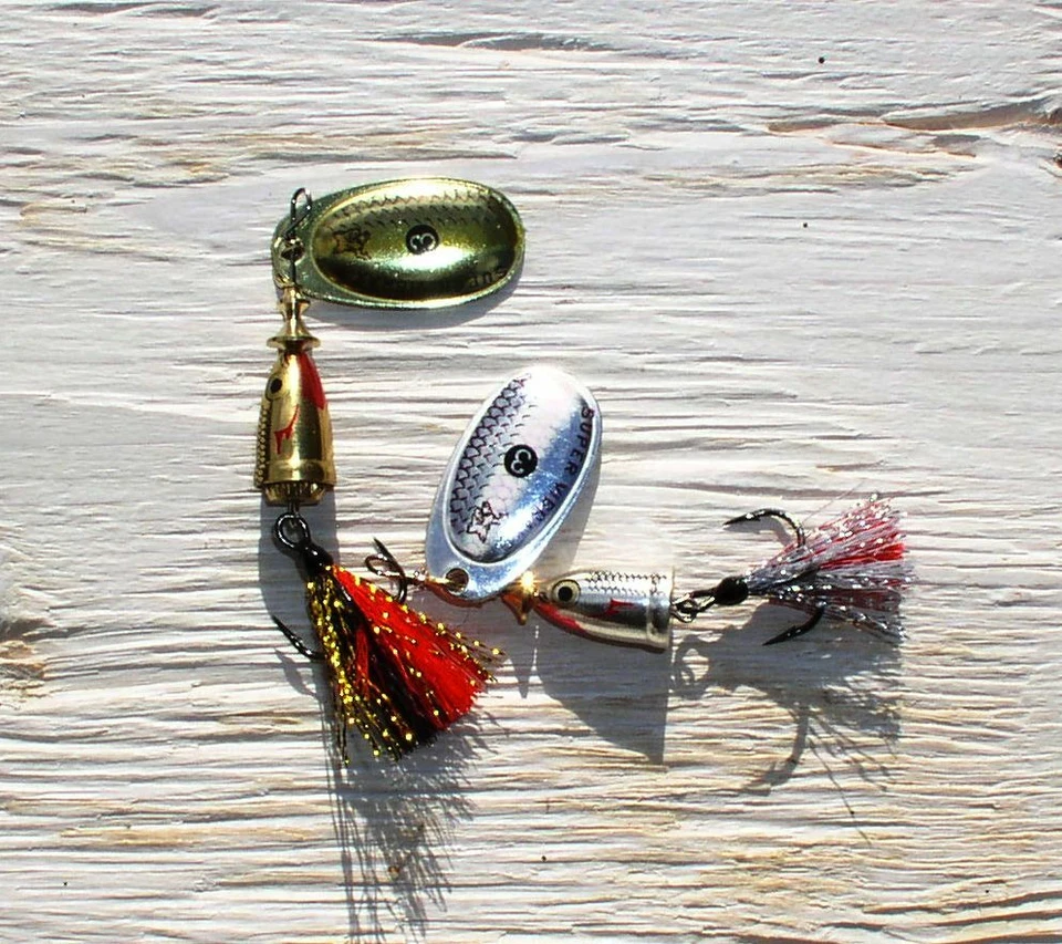 Vibrax Foxtail Spinner Silber & Gold, 8+10 Gramm Blue Fox, Blinker, Esox, Barsch - Bild 1 von 1