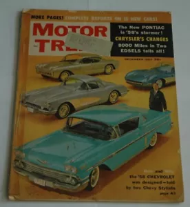 REVISTA MOTORTREND DICIEMBRE 1957 MUCHAS COSAS GENIALES - Imagen 1 de 1