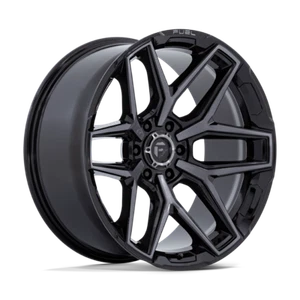 Fuel FLUX Gloss Black Brushed Face With Gray Tint Rim: 20x9, 6x114.3/6x4.5, 20 - Picture 1 of 2