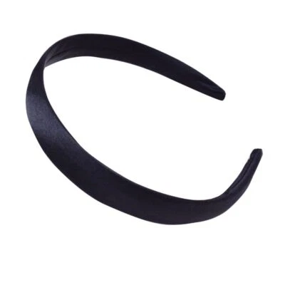 Cinta Diademas Color Sólido-2CM Ancho Satinado Cubierto Resina Diademas 20 Colores 5 PIEZAS Foto 1 de 4