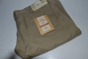 HAGGAR COOL 18 PERFORMANCE NO IRON COMFORT WAIST KHAKI 34W X 32L PANTS (THY109) - Picture 1 of 3