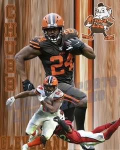 Cleveland Browns Lithograph print of Nick Chubb 2020 - Picture 1 of 1