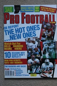 Pro Football Scene, 1991 Annual, inc. Bruce Smith, rookies, scouting reports - Picture 1 of 3