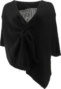 Colleen Lopez MultiWay Knit Shawl Topper BLACK XS/S NWOT (297) - Picture 1 of 8