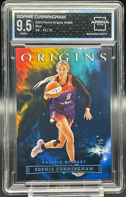 Sophie Cunningham 2023 Panini Origins WNBA #6 Blue /75 Arena Club AC 9.5 Mint+ - Image 1 of 2