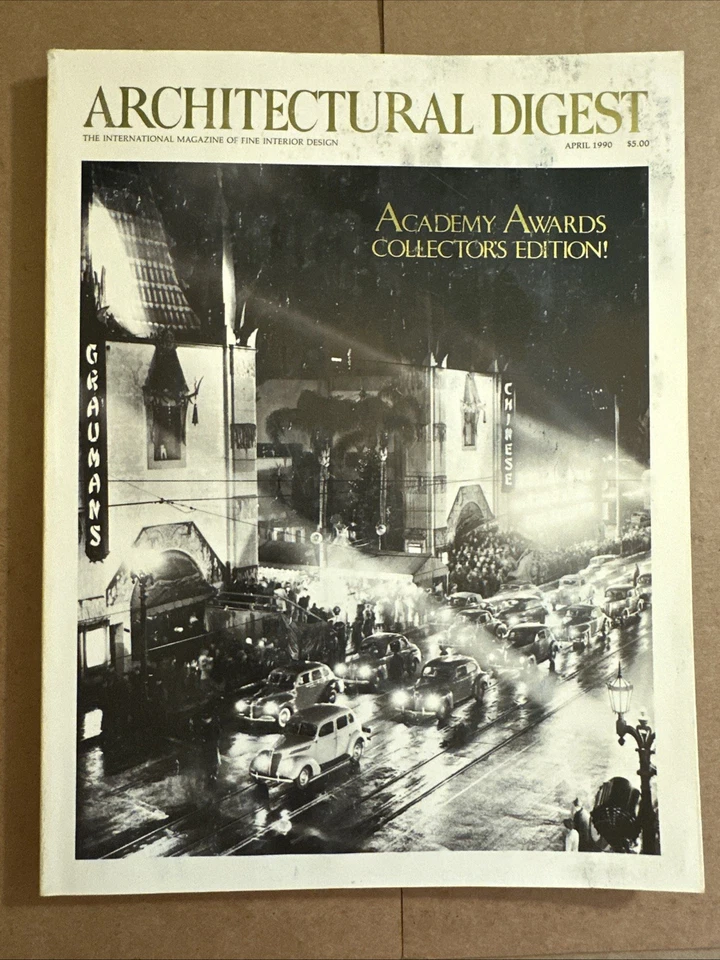 Architectural Digest Magazine April 1990 Academy Awards Collectors Edition - Image 1 of 4