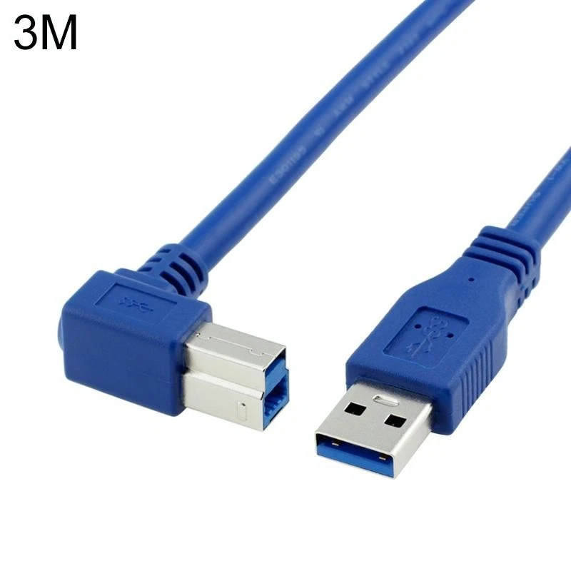 Cavo USB 3.0 A Angolo maschio 90 gradi Type-B alta velocità 3m - Immagine 1 di 1