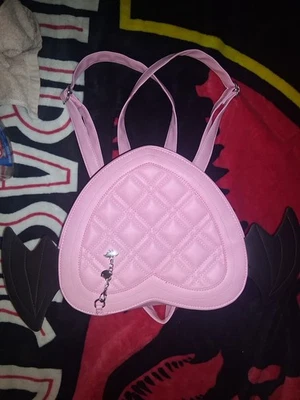 Hot Topic Monster High Draculaura Pink Mini Backpack Purse Bag With Wings - Image 1 of 4