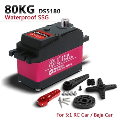 DS Servo 80kg Wasserdicht Digital 180–360° Metallgetriebe High Torque RC - Bild 1 von 4