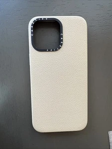 CASETiFY Leather Case for iPhone 15 Pro Max - Greige - Photo 1 sur 2