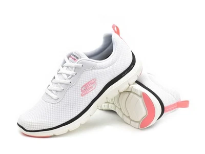 Skechers Flex Appeal 4.0 Brilliant View Womens Trainers White Size UK 8 Sneakers - Image 1 of 4