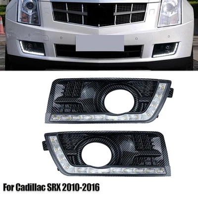 2x Luz LED de circulación diurna para Cadillac SRX SUV DRL antiniebla 2010-2016 con señal Foto 1 de 4