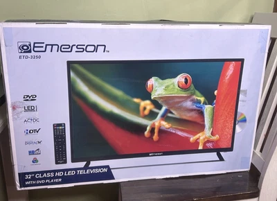 Emerson ETD-3250 32-inch Class HD LED Television with DVD Player, Black - Image 1 of 4