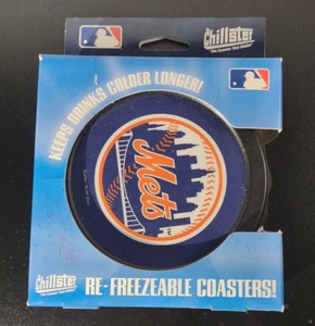 2 Posavasos Recongelables MLB New York Mets Chillster Regalo de Béisbol Bebida Cerveza - Imagen 1 de 2