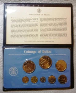 1976 BELIZE BRITISH HONDURAS - OFFICIAL MINT BU SPECIMEN SET (8) - BIRDS - RARE! - Picture 1 of 10