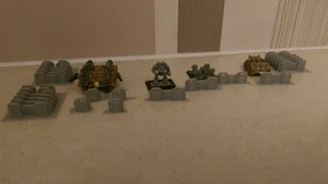 *SCENERY* 32 6mm scale barricades. Ideal for Epic, Dystopian Wars etc... - Picture 1 of 1