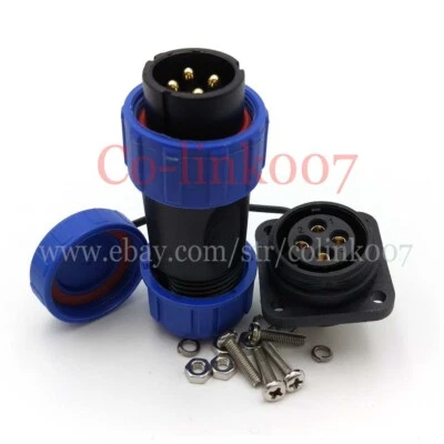SP21, 4pin Waterproof Circular Industrial Aviation Power Signal Connector Plug - Image 1 of 4