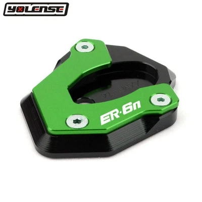 Side Stand Pad Enlarge Kickstand For KAWASAKI ER-6N ER6N ER 6N 2012-2016 Green - Image 1 of 4