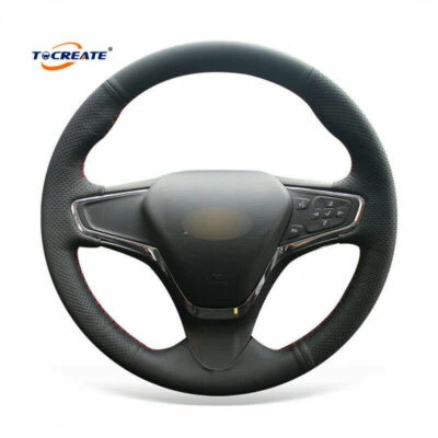 Cubierta de volante de cuero real para Chevrolet Cruze 2015 Volt 2016-2017 #04TC Foto 1 de 4