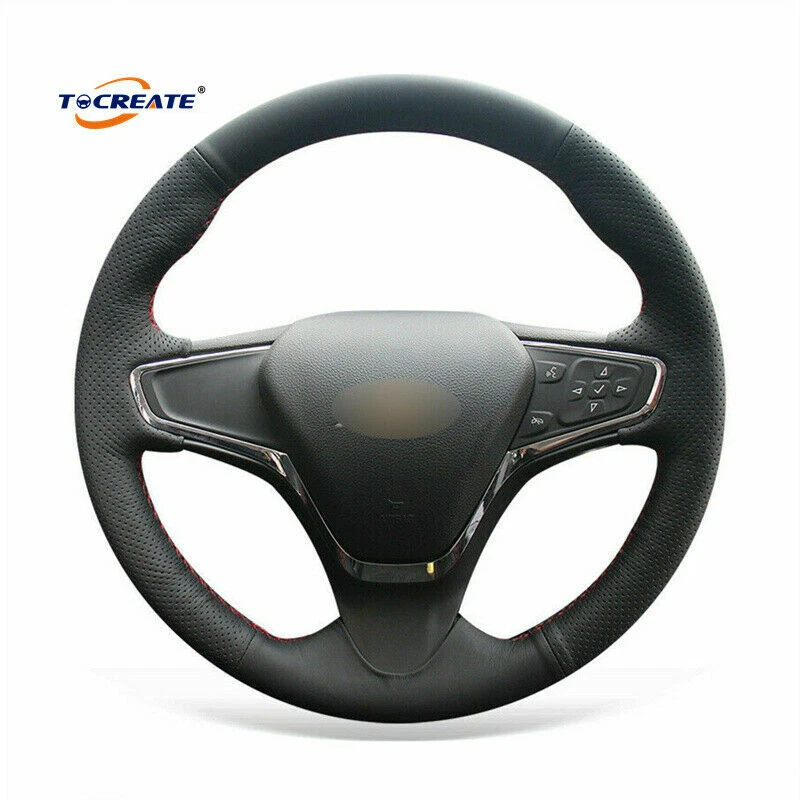 Cubierta de volante de cuero real para Chevrolet Cruze 2015 Volt 2016-2017 #XD03 Foto 1 de 4