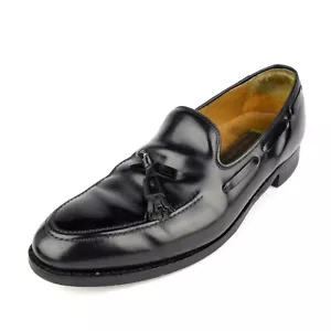 Johnston & Murphy Herren Halbschuh Gr. 9,5 D/B Schwarz Leder Quaste Boot Freizeitschuh - Bild 1 von 12