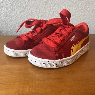 Puma Patrol X Gamuza Con Cordones Jóvenes Niños Talla 11.5 C Rojo Tenis Zapatos Informales Foto 1 de 4