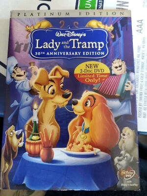 Lady and the Tramp 2 Disc 50th Anniversary Platinum Edition DVD Combine Shipping - Image 1 of 4