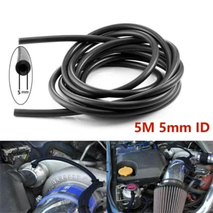 5M Unterdruckschlauch 5mm ID Unterdruck Schlauch Silikon Vacuum Hose, Schwarz - Bild 1 von 8