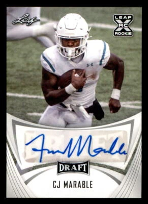 2021 Leaf Draft AUTO #BACJM CJ Marable (ref 225447) - Image 1 of 2