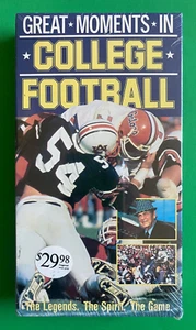 GREAT MOMENTS IN COLLEGE HISTORY-1987 VHS SEALED TAPE-NOTRE DAME/LONGHORNS &MORE - Picture 1 of 3