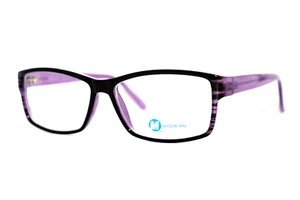 NEU MODERNE OPTISCHE QUELLE SCHWARZ LILA AUTHENTISCHE BRILLE BRILLENGESTELL 53-16-140 MM - Bild 1 von 7
