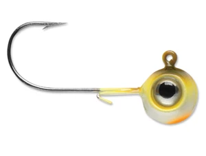 VMC NME14-YP Neon Moon Eye Jig 1/4oz Yellow Pearch 4 per pack - Picture 1 of 1