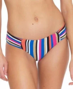 MSRP $68 Trina Turk Lux Shirred Bikini Bottoms Multicolor Hipster Size 8 - Picture 1 of 1