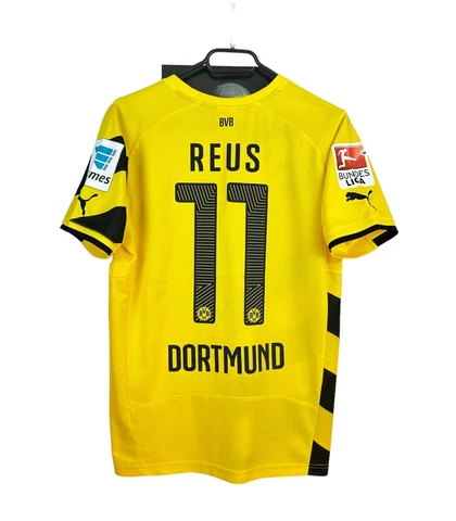 Borussia Dortmund Home football shirt 2014 Soccer #11 Reus Jersey Size S Cover