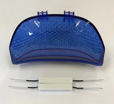 03-06 CBR 600RR, 04-07 1000RR AZUL LED Luz Trasera Señales Integradas Foto 1 de 4