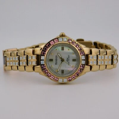 Armitron Now 75/3689GP Quartz Analog Women's Watch Sz. 7 1/4" New Battery - image 1 of 4