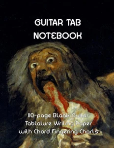 GUITAR TAB NOTEBOOK: Blank Tablature & Chord Book for Guitar Manuscripts, with C - Picture 1 of 12