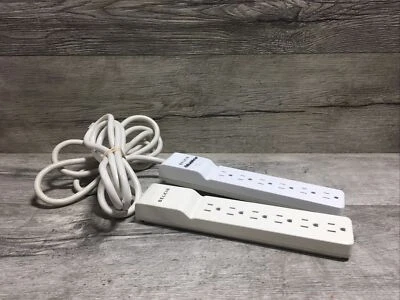 Belkin Home/Office BE106001-06 SlimLine 6-Outlets Surge Suppressor- L30 - Image 1 of 3