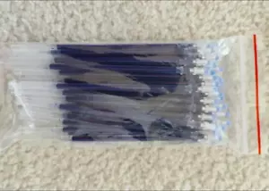 25 Gel Pen Refills Office Rods Blue Ink School Stationery Writing .5mm C-4 - Picture 1 of 4