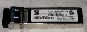280-0092, WOTRDTXZAA, 1310nm 21 CFR 1040.10, FTLX1471D3BCL-CY SFP-10G-LR, NUOVO - Foto 1 di 6