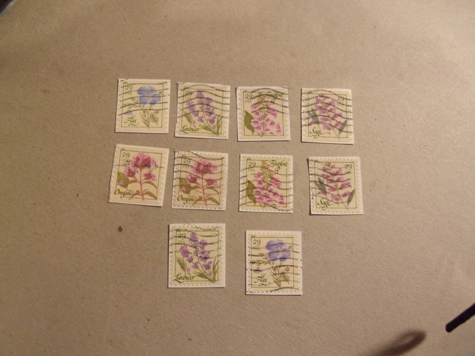 USA Used, 2011 Issue, 29 Cent Flower Spices (Set of 4). Scott #4505-09 - Image 1 of 1