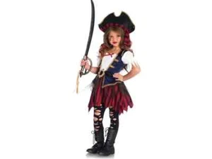 LEG-AVENUE - Piraten-Dieb-Kostüm für Mädchen - 110/116 (4-6 Jahre) - Kinderkostü - Bild 1 von 2
