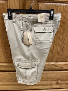 True Craft Cargo Shorts Boys Size 18 Mineral Tan NEW Multi Pocket Casual Outdo - Picture 1 of 13