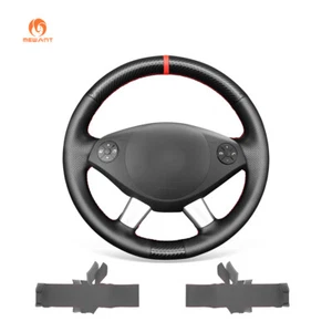 MEWANT Kohlefaser PU Leder Auto Lenkradbezug für Mercedes-Benz Vito Viano W639 - Bild 1 von 12