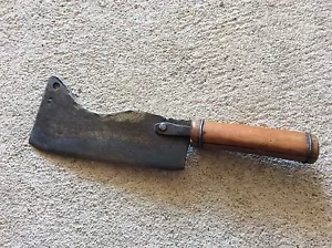 Herramienta Antigua Hoja De Carnicero Cuchillo De Cocina - Imagen 1 de 4
