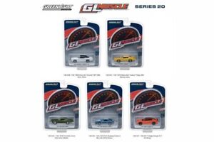 RARE GREENLIGHT MUSCLE SERIES 20 CHEVY FORD SET OF 5 PCS 1/64 DIECAST 13210