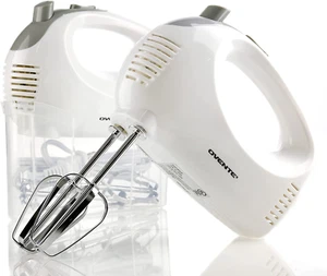 🧁 5 Speed Electric Hand Mixer with Stainless Steel Whisk Beater Attachments - Picture 1 of 11